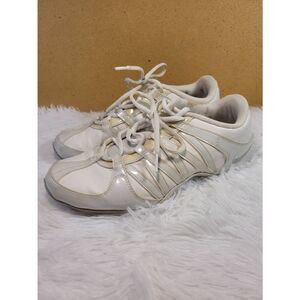 Nike Women's White/Cream Cheer Shoes- Size 8.5